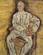 Egon Schiele Portrait of Victor Ritter von Bauer (mk12) USA oil painting reproduction